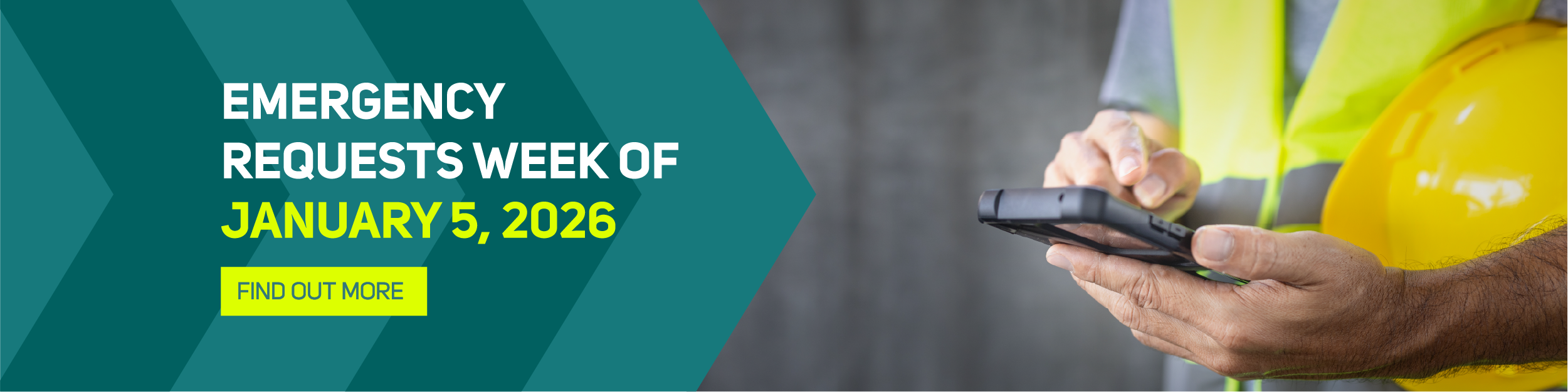 Emergency requests week of January 5, 2026 : Find out more