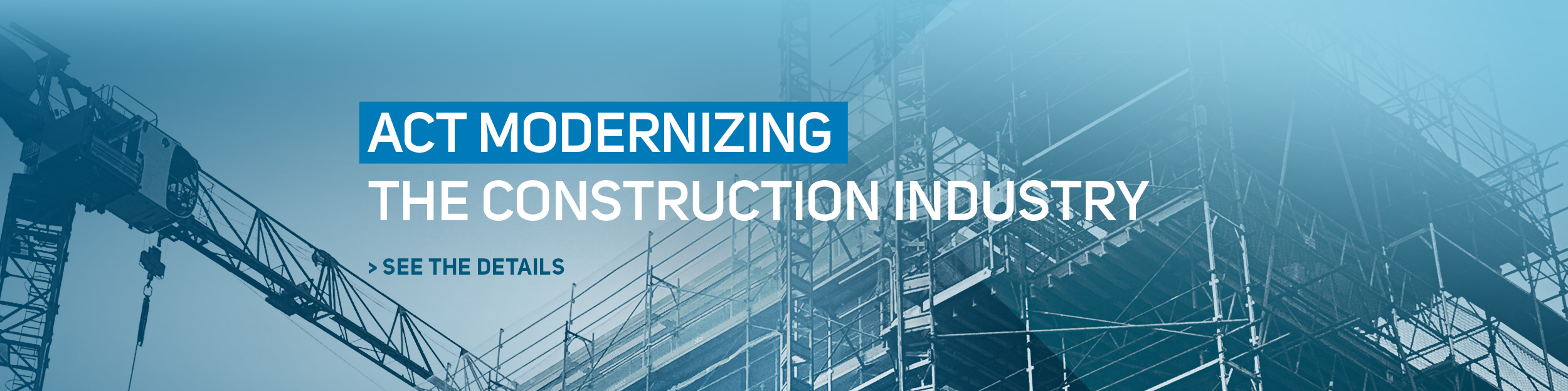 Act modernizing the construction industry
