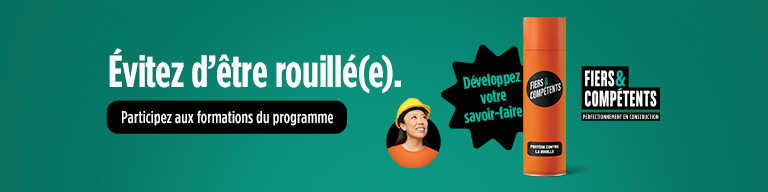 Évitez d'être rouillé(e), participez au formations du programme