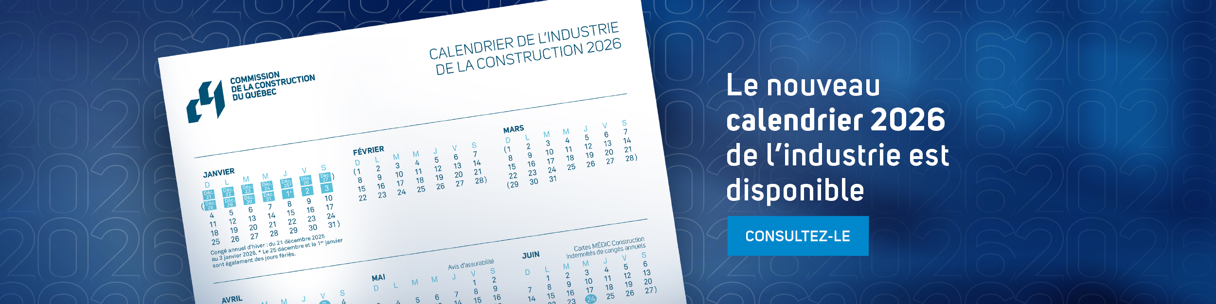 Calendrier de l'industrie