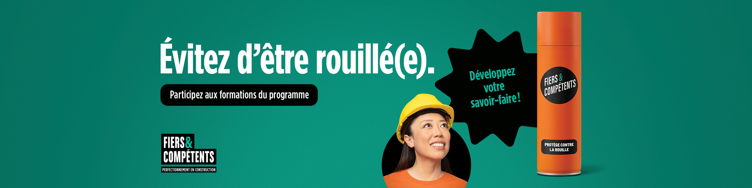 Évitez d'être rouillé(e), participez au formations du programme