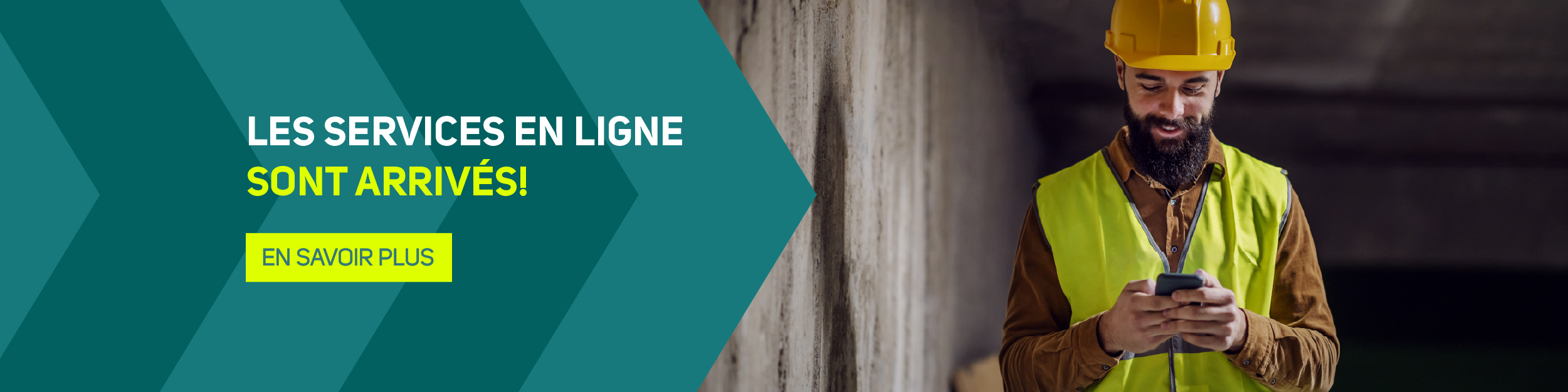 Improved online services are launched! > Create my new account