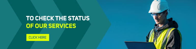 To check the status of our services