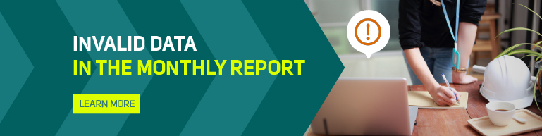 Invalid data in the monthly report - learn more