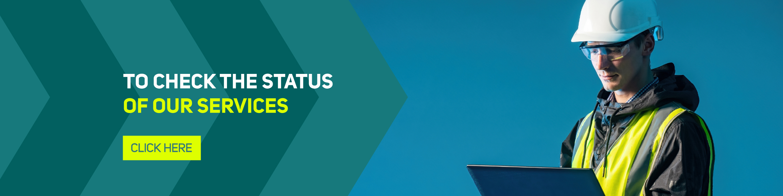 To check the status of our services