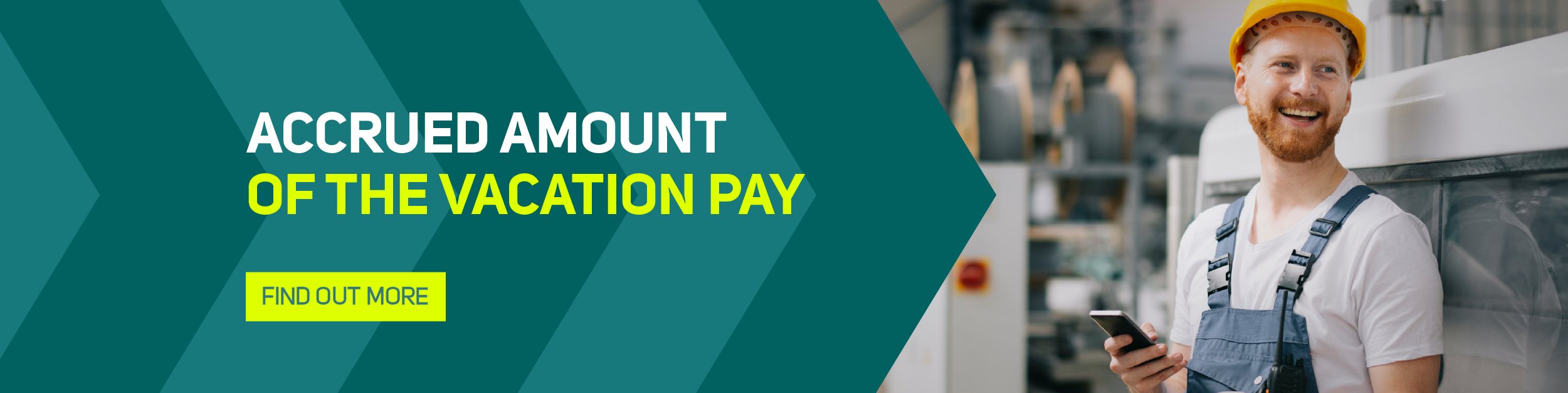 Accrued amount of the vacation pay