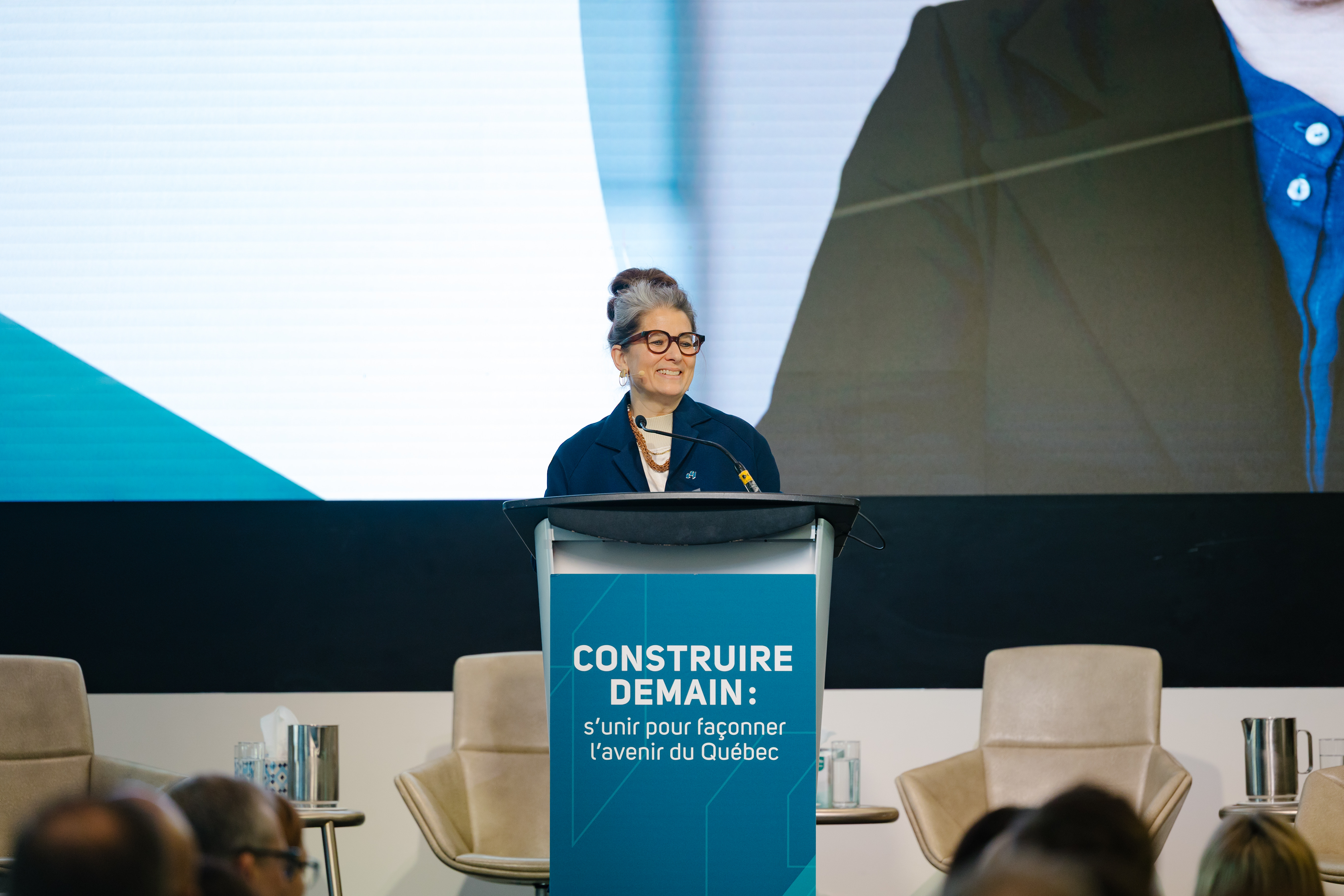 Photo prise lors de l'événement présentant les perspectives 2026 dans l'industrie de la construction